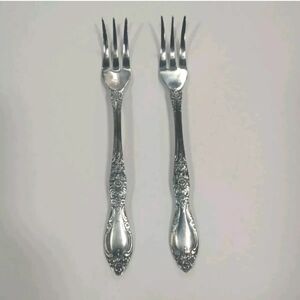 Northland Stainless Carolina pattern Cocktail Forks Set Of 2 Japan‎